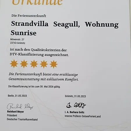 Sunrise Апартаменты Грёмиц